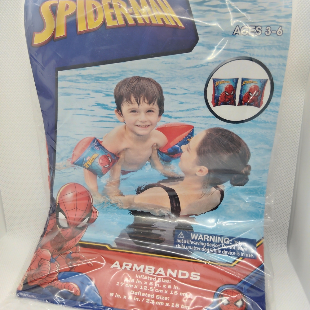 Spiderman Kids Swim Trunks - Red and Blue
